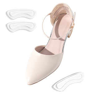 Silicone with strong adhesive heel stickers gel shoes heel stickers invisible design pu silicone insole