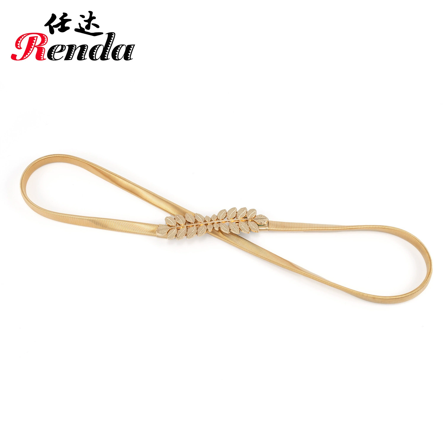 Metal elastic universal brand waist belt for leisure