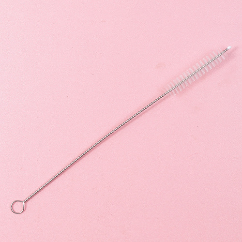 Bottle straw brush baby water cup pot water cup tube brush sampling stainless steel brush nylon test tube catheter cleaning brush