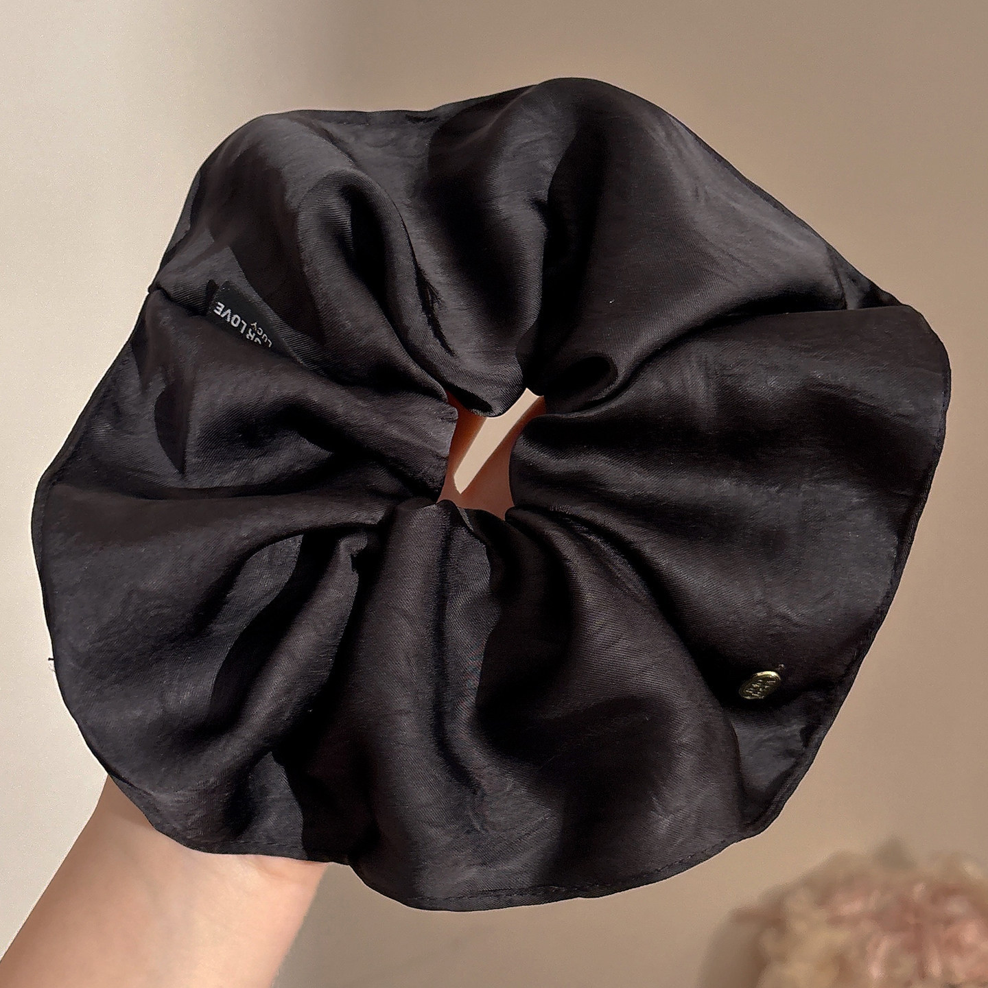 2026 nuevo estilo coreano super grande anillo de pelo intestino grande niñas de alto nivel de sensación de cabello de flores cuerdas de cabello de cordón de goma adornos para el cabello