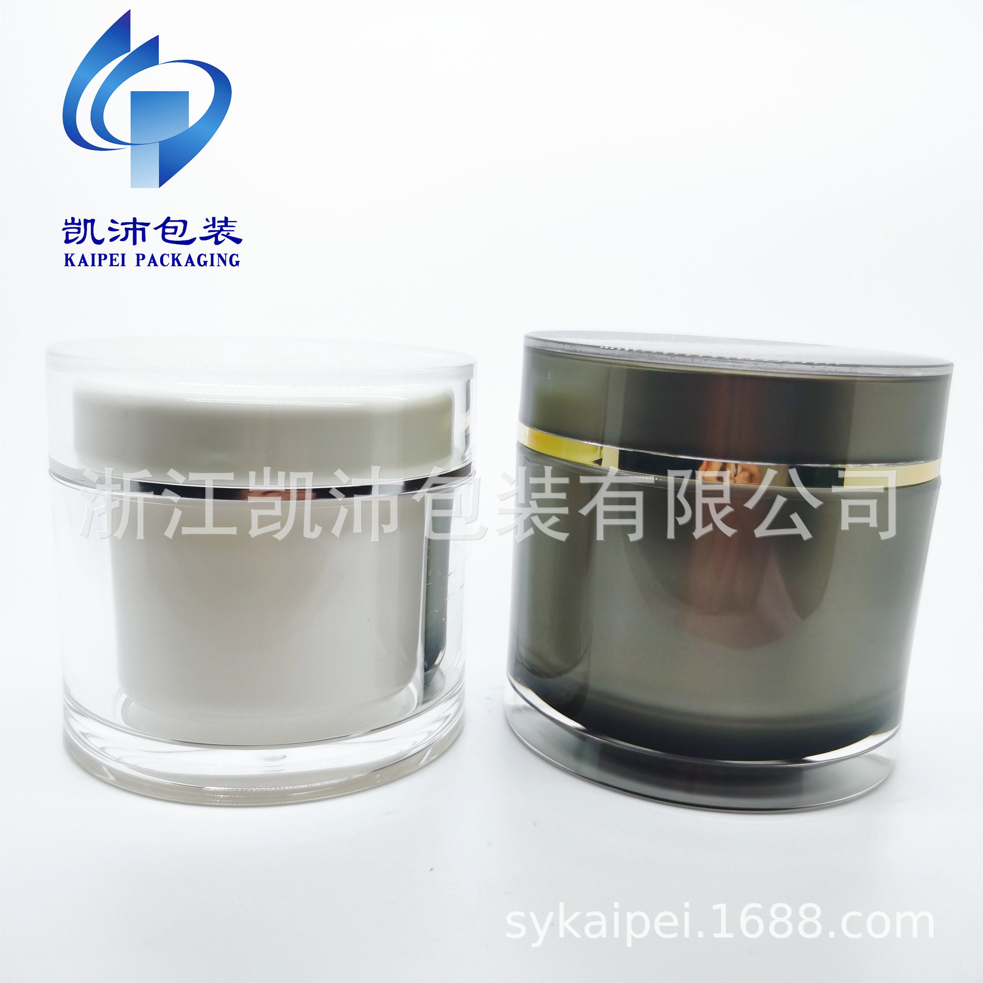 新 款  200G直圆亚克力瓶 亚克力霜膏瓶 面膜瓶 按摩膏 身体乳