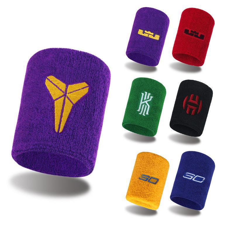 Basketball Wrist Guard Male nba Star Kobe Curry Owen Breathable Sweat Absorbing Fitness Sports terry Wrist Band Guard