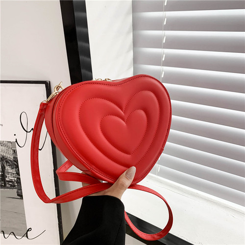 Retro summer small bag for women  new fashion trend casual shoulder bag Internet celebrity texture cross-body love bag