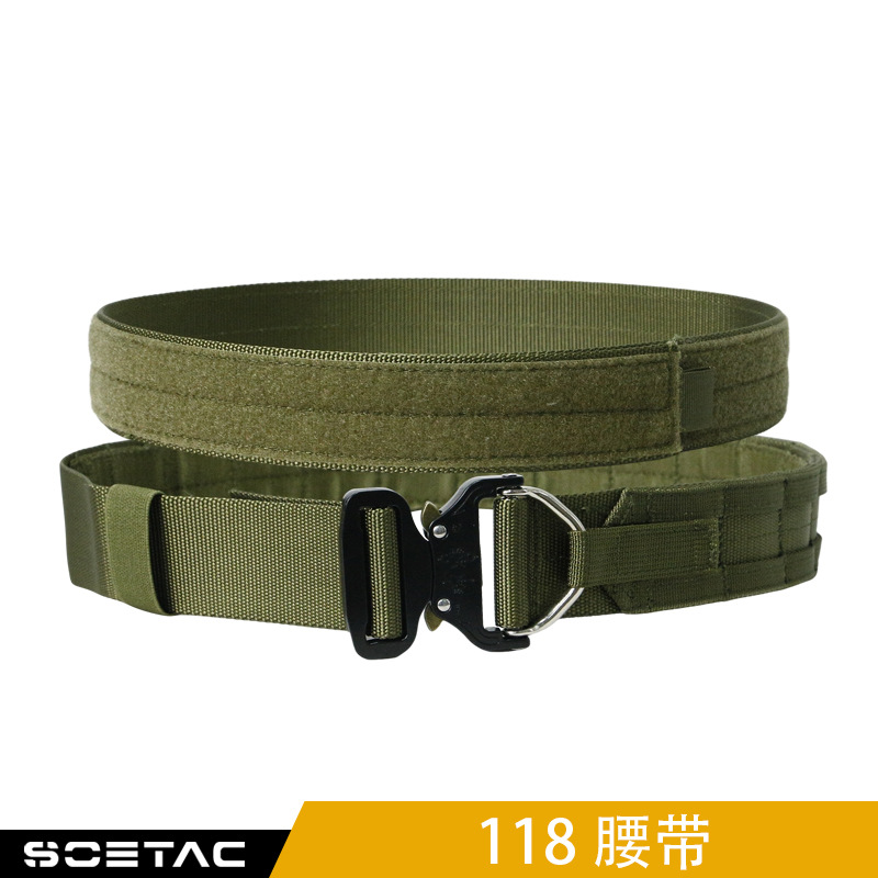 Camuflamiento de campo CS al aire libre 2 pulgadas cinturón reforzado cinturón táctico cinturón de camuflamiento cinturón de entrenamiento Ni