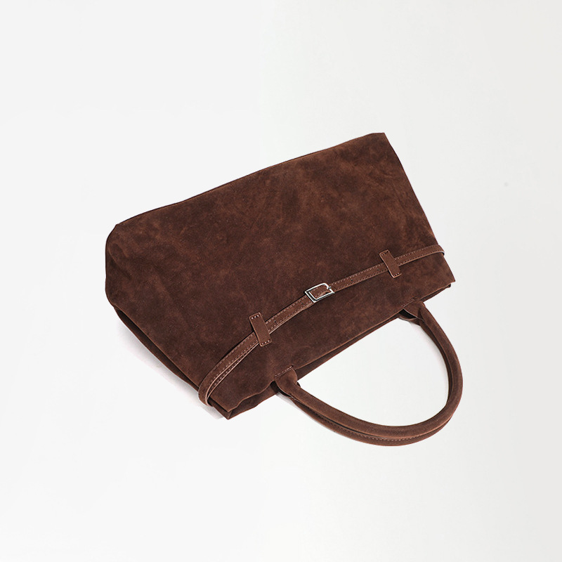 Retro matte handtas met grote capaciteit casual tote tas_voghion.com