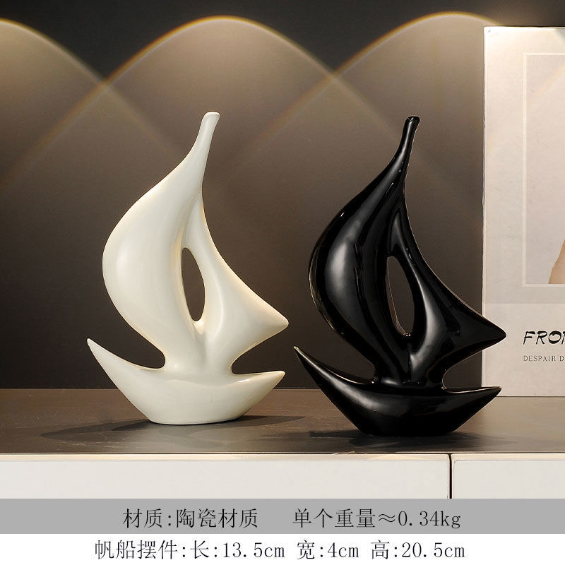 Fengshengshui barco decoración del hogar pasillo decoración salón TV gabinete artesanía inauguración de la casa regalo de alta gama al por mayor