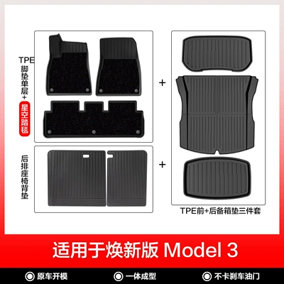 Modelə uyğun ayaqaltı | the New Modely/3 Injection-Molded Floor - new-model-3-starry-sky-blanket-double-layer-11-piece-set
