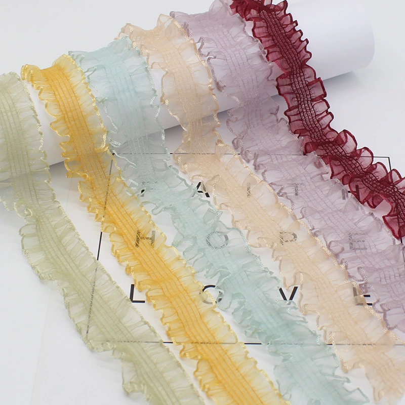 В наличии 12 цветов 30 мм Снежная марлевая эластичная юбка эластичная Марля аксессуары для волос DIY лук лента цветочная упаковка