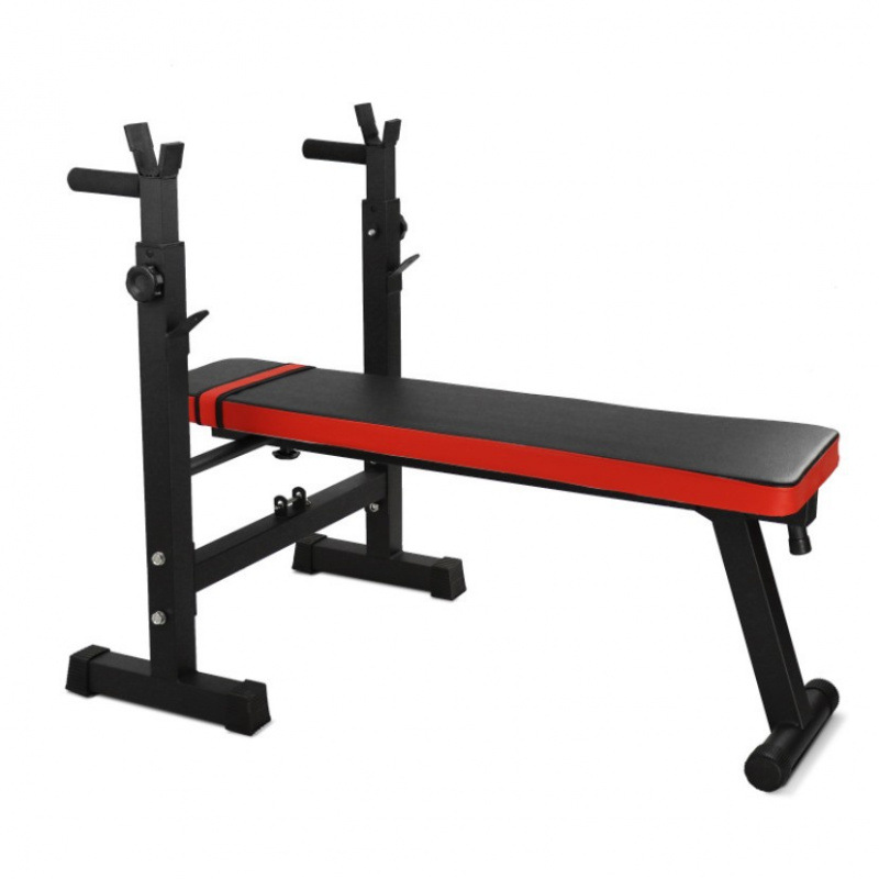 Multifunctional Weightlifting Bed, Household Folding Fitness Equipment, Simple Bench Press Rack, Bench Press Bench, Barbell Rack Set, Barbell Bed