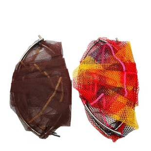 Stainless Steel Fishing Net Head with Glued Net, Small Eye Glued Net Bag, Dyneema Net Head, Foldable Fishing Net Bag