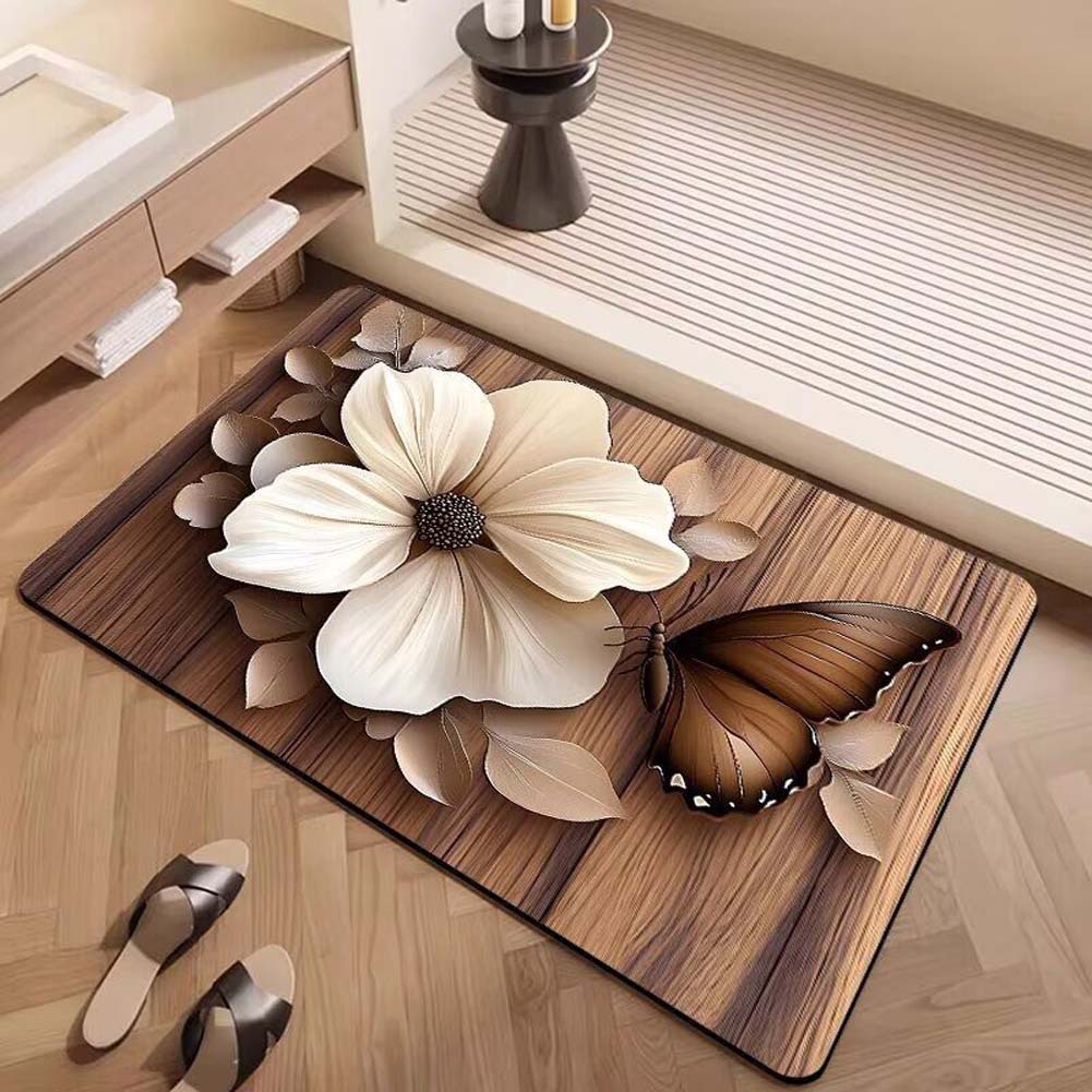 Alfombras de suelo de baño de generación de Temu transfronterizas almohadillas de absorción de agua y antideslizantes de baño de sentido superior almohadillas de barro de diatomeas image 13