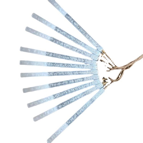 Acrylic Rod Chandeliers for Wedding Props, 10 Pieces, Glowing Frosted Rods, Hotel Stage Wedding Hall Decor Lamps