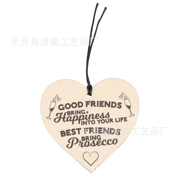 100mm love madera pieza colgante 1 paquete