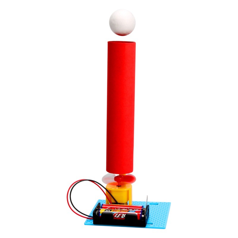 Estudiante de escuela primaria Ciencia y Tecnología pequeña producción bricolaje materiales de producción de aula hechos a mano niños ciencia experimento juguetes físicos