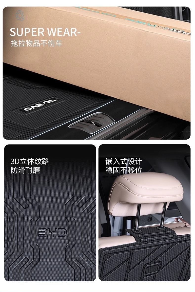 Suitable for Byd Song Pro Trunk Mat 25 Models Tpe Waterproof Song Pro Second Generation Trunk Mat