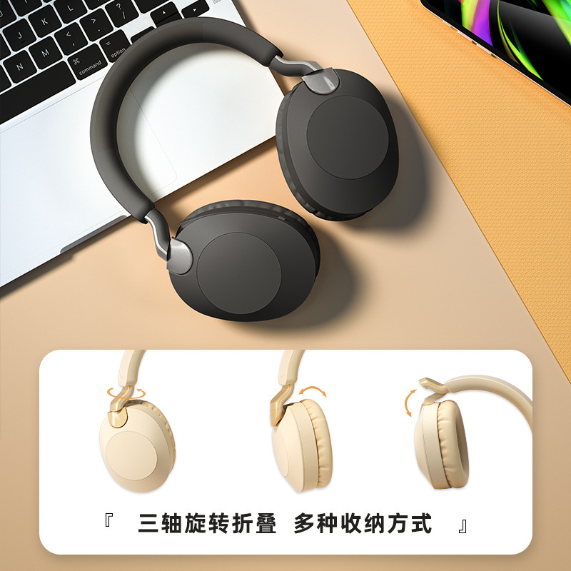 Transfronterizo nuevo auricular inalámbrico deportes auriculares bluetooth reducción de ruido subwoofer micrófono plegable e-sports auriculares