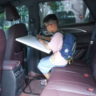 户外车载折叠桌儿童居家学习桌免安装看书神器调节升降懒人电脑桌
