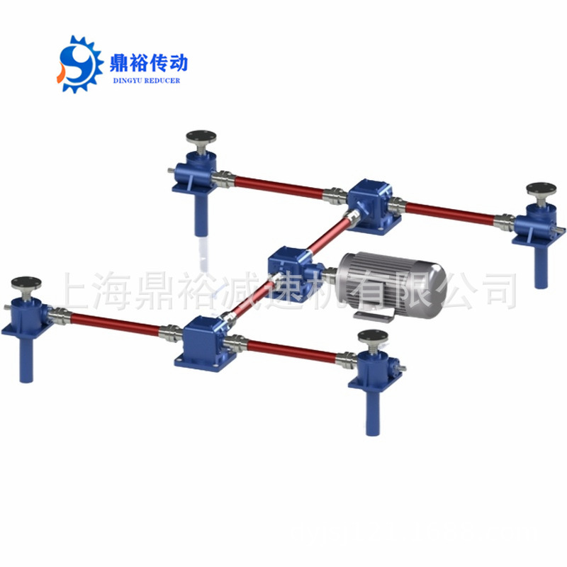 上海鼎裕SWL25-2A-U-1500MM轮蜗杆升降机 丝杠升降平台减速机选型