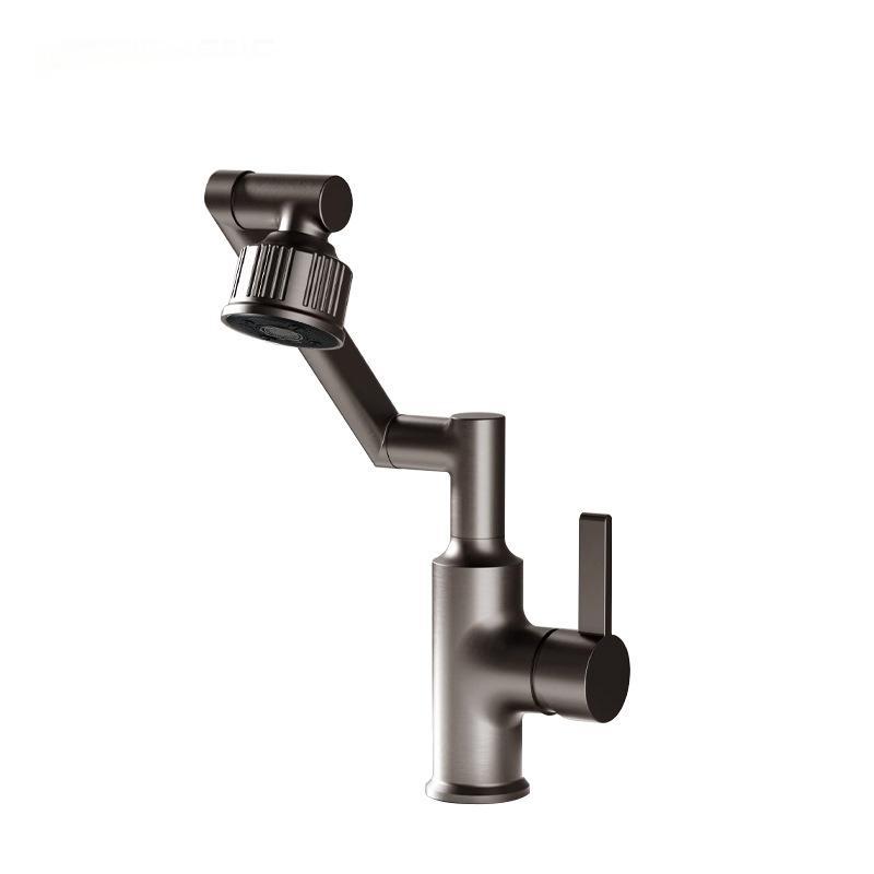 Grifos digitales inteligentes grises de pistola multifuncional para gabinete de baño doméstico lavabo de baño caliente y frío grifos anti-splash