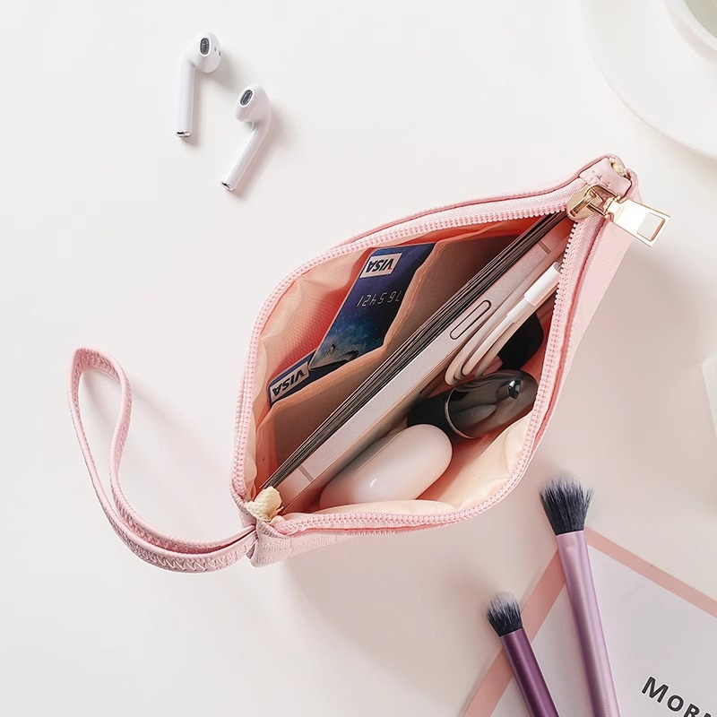 2025 nueva venta caliente estampado bolso de mujer larga delgada multifuncional bolso de mano bolsa de maquillaje con cremallera image 3