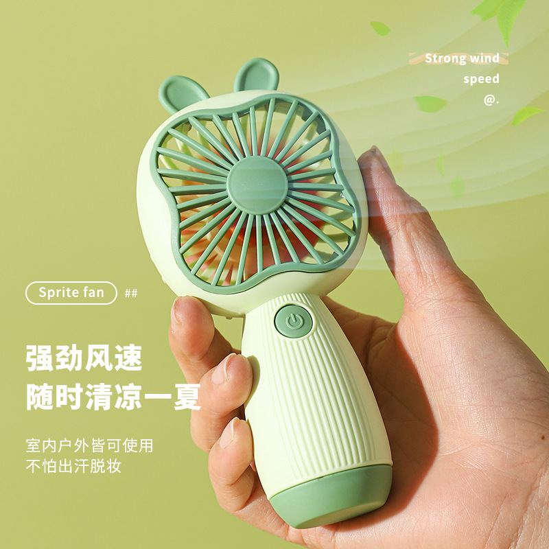 新款創意小風扇USB充電接口卡通可愛學生大風力便攜式禮品小風扇