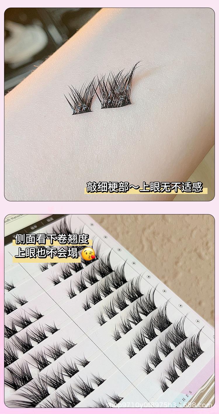 Luodou's popular segmented slanting flying sister style fox style segmented charming makeup, Spring peach blossom makeup series, natural and fake undefined