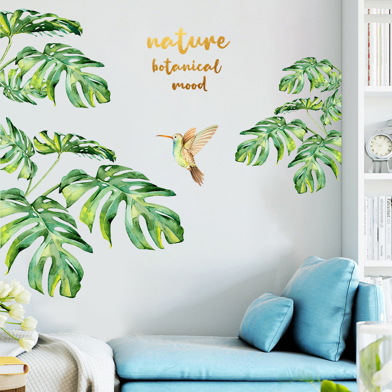 Nihaojewelry Gros Mode Plante Tropicale Oiseau Chambre Porche Sticker Mural display picture 6