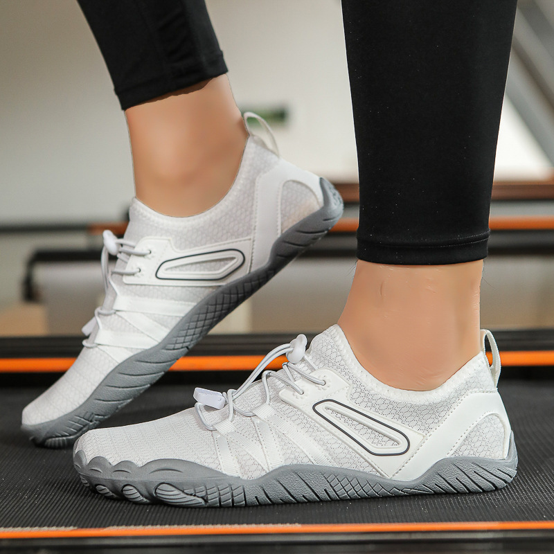 Indoor Fitness Barefoot Shoes for Men and Women, Comprehensive Training Shoes, Non-Slip Breathable Squat Yoga Sports Shoes, Shock-Absorbing Skipping Shoes