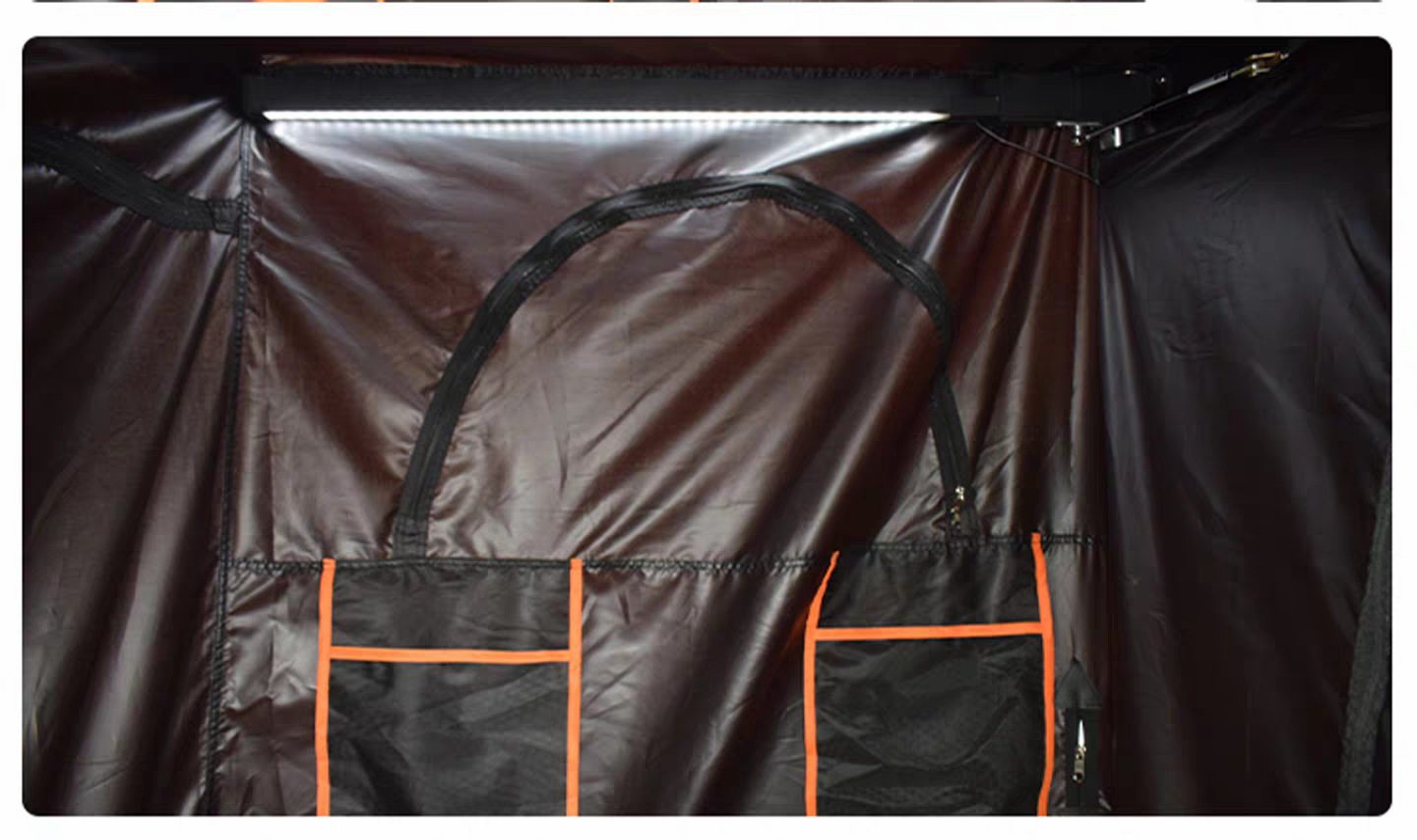 Aluminum shell car-side shower tent, car-mounted bathing room, outdoor shower, mobile toilet, car-side tent, quick-open roof tent