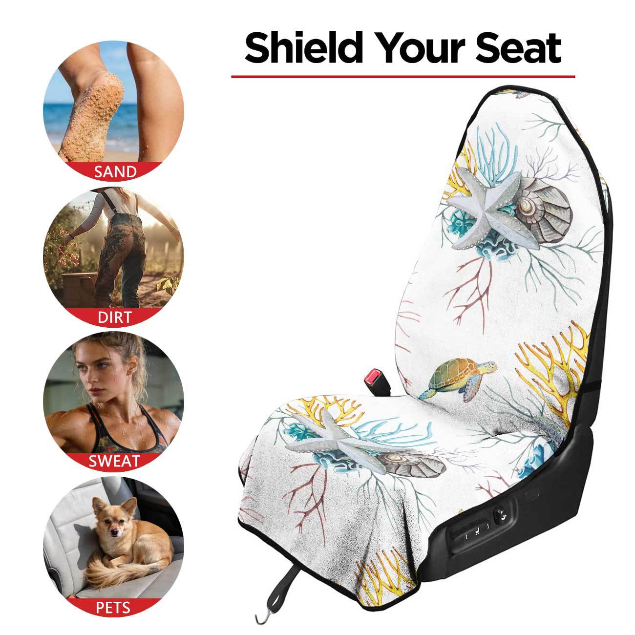 Marine seat towel cover front seat protector suitable for gym and exercise, universal for all seasons and car use