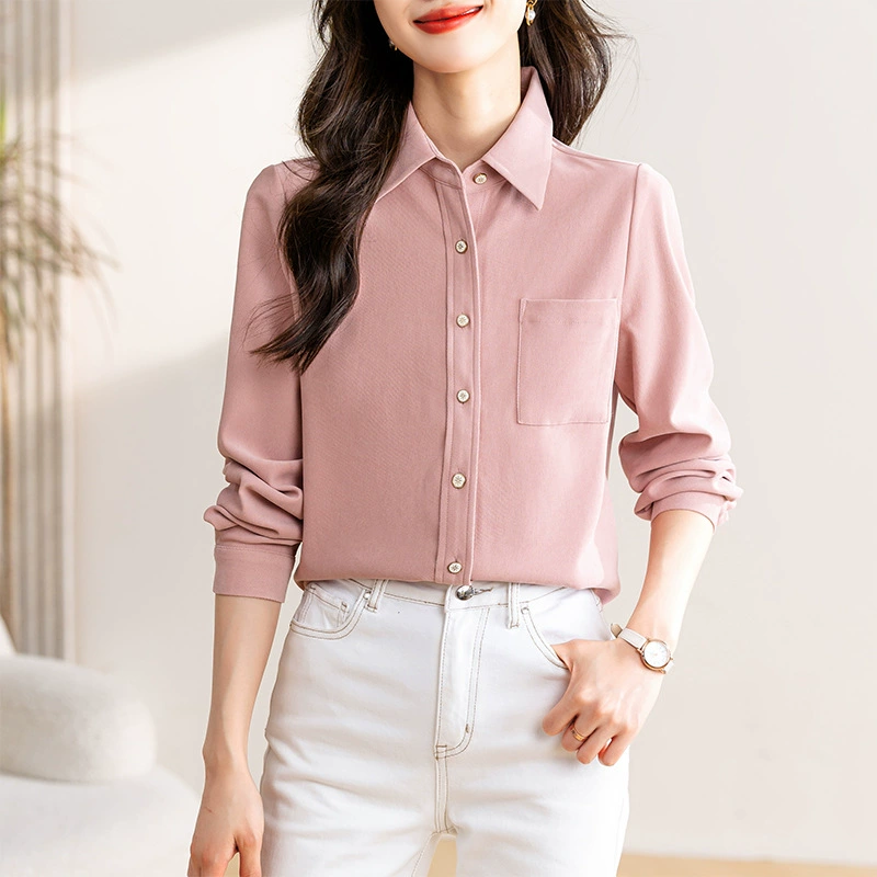 Толстый шлифовальный продвинутый смысл носить рубашку женский 2024 осень и зима новый бархат теплая внутренняя рубашка