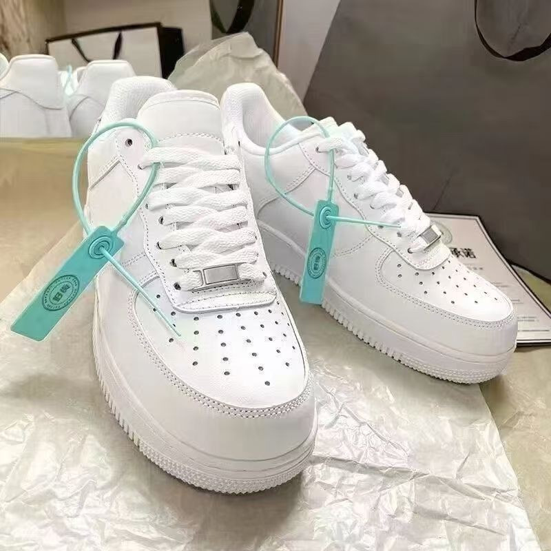 Original Af1 Low-Top Pure White Sneakers Flat-Soled Student Couple Sneakers Original Af1 Low-Top Pure White Sneakers Flat-Soled Student Couple Sneakers