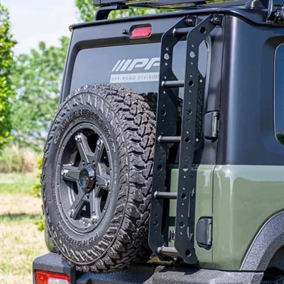 Suitable for Jimny 18-26 Models, Jimny Ladder, Step Ladder, Modified Off-Road Tailgate, Aluminum Alloy Ladder