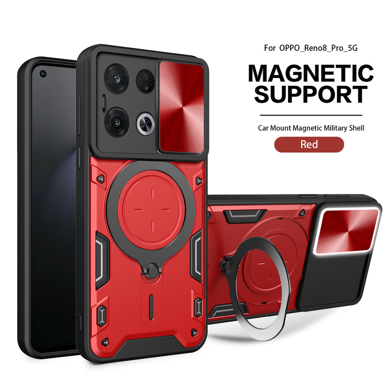 Jiashang Push Window Phone Case Suitable for Oppo A57A98, Realme 11 12 13 C67 C75 with Ring Stand