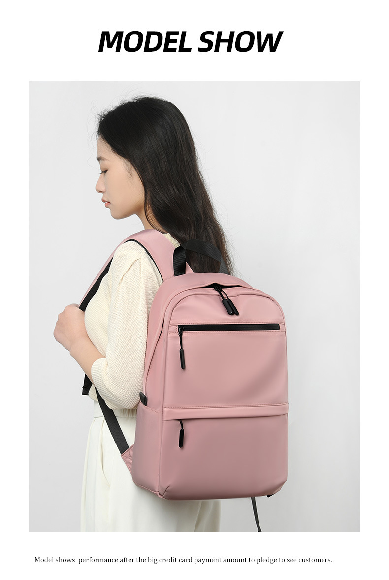 Customized New Men's Large-capacity Commuter Backpack, Versatile 14inch Unisex Logo School Bag For Middle High School,_desvips.com