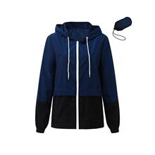 C 92065 Waterproof Hooded Windbreaker with Pockets ƴ�ӷ���