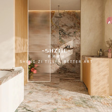 法式复古风四季石胭粉瓷砖客厅卫生间厨房墙砖地砖阳台防滑地板砖