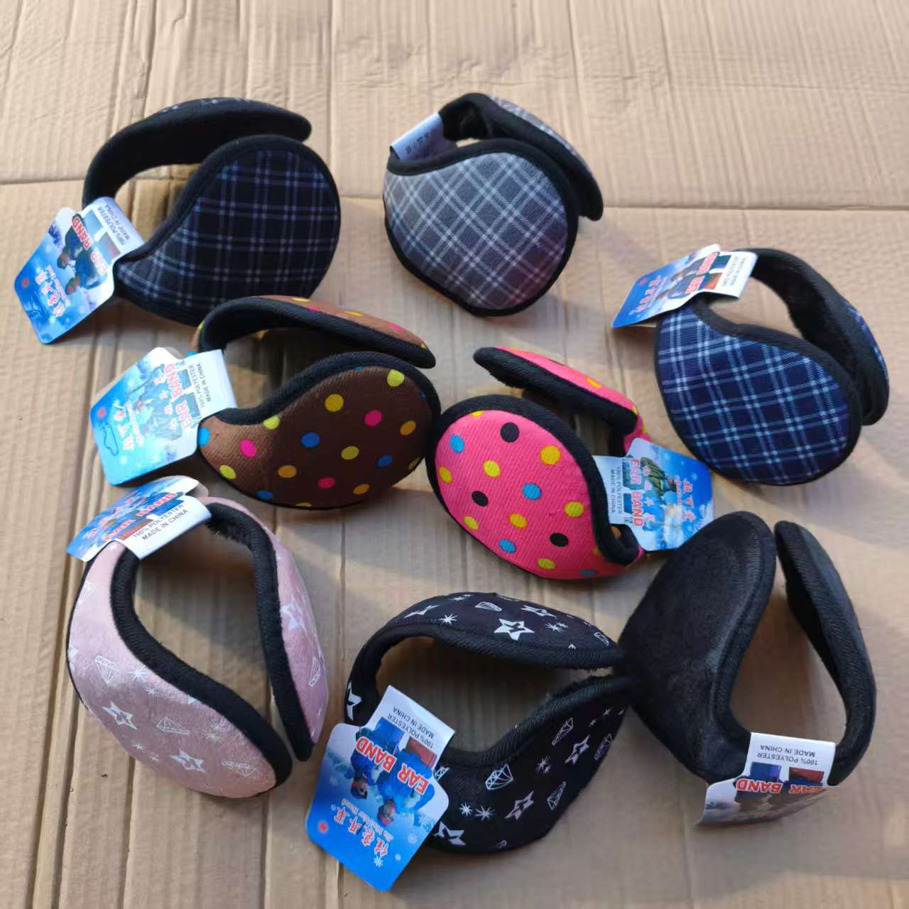 Winter Trendy Warm Earmuffs for Men and Women, Thick Plush Back-Wearing Earmuffs, Winter Cold-Proof Fashionable Earbags Wholesale