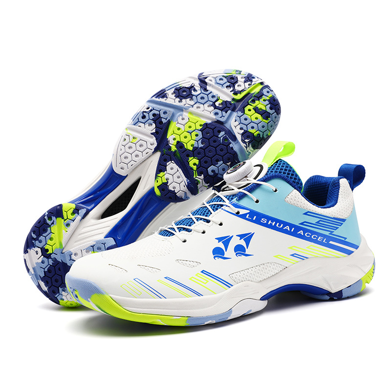 Fuente transfronteriza zapatos deportivos de bádminton zapatos de entrenamiento de tenis de mesa transpirables zapatos de tenis cómodos ligeros al por mayor