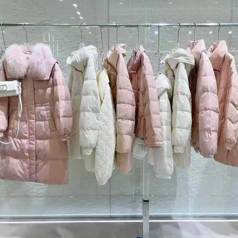 25冬朗曼笛轻熟风纯大件羽绒服剪标撤柜品牌尾货批发摆摊货源女装
