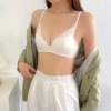 Underwear for elementary school students, push up bra, light and thin wireless bra, breathable teen girl bra, bra top, beautiful back