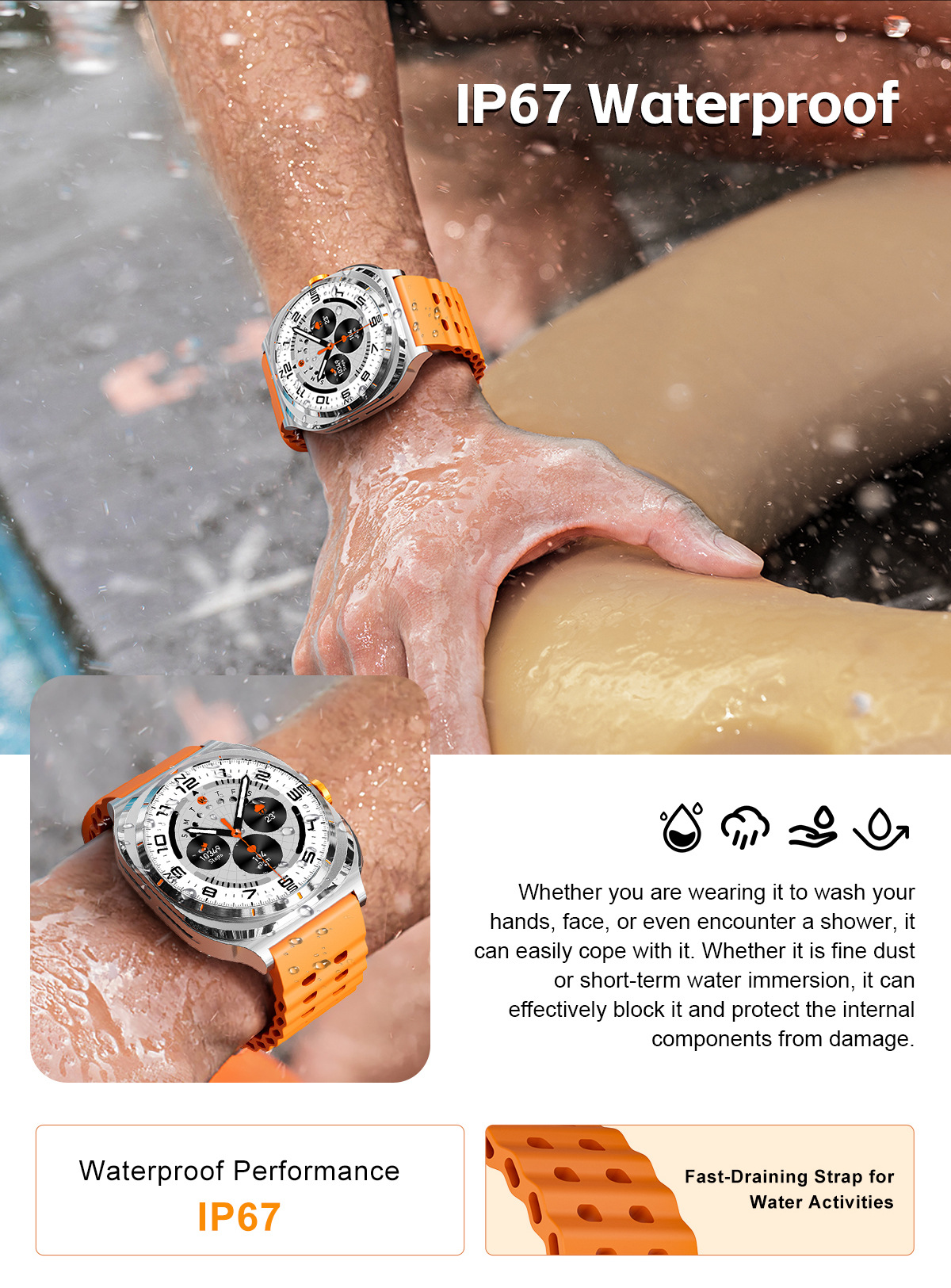 Smartwatch med integrerade tws hörlurar bluetooth sportklocka_voghion.com