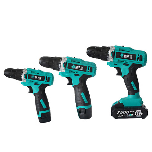 Power Electric Drill with Lithium Battery, High-Power Industrial Grade, Dual-Speed Hand Drill, Electric Tool Set, Multi-Function Drill
