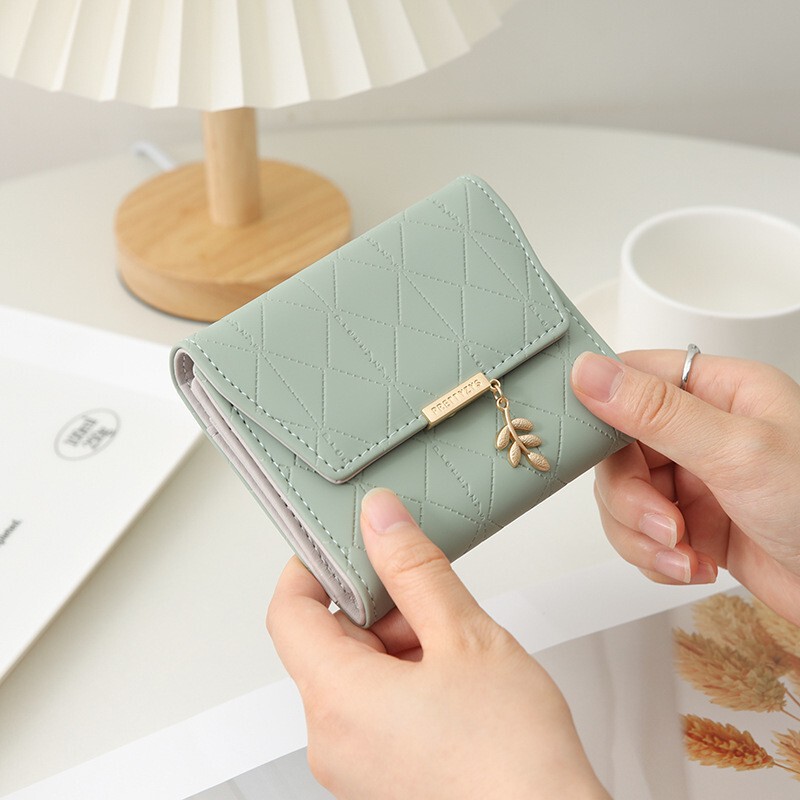 Amazon Cross-Border Trade Pu Women's Short Wallet, Fashionable Wheat Ear Design, Multifunctional Women's Folding Wallet, 70% off Pieces in Stock Amazon Cross-Border Trade Pu Women's Short Wallet, Fashionable Wheat Ear Design, Multifunctional Women's Folding Wallet, 70% off Pieces in Stock