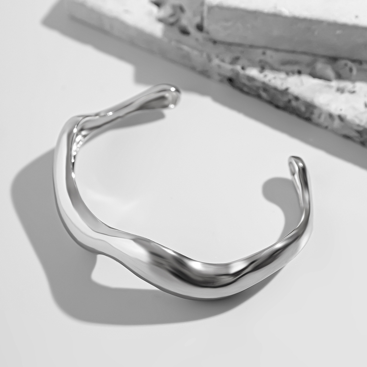 33g Weight Bangle Classification Alloy Chain Material 1 Piece Quantity Daily Occasion Alloy Material Solid Color Pattern Men's Gender Hip-Hop Style Hip-Hop Solid Color Alloy Men's Bangle Men Cuff & Bangle 6