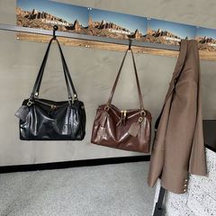 2025新款秋冬款头层牛皮植鞣纹大容量波士顿女包可单肩时尚通勤包