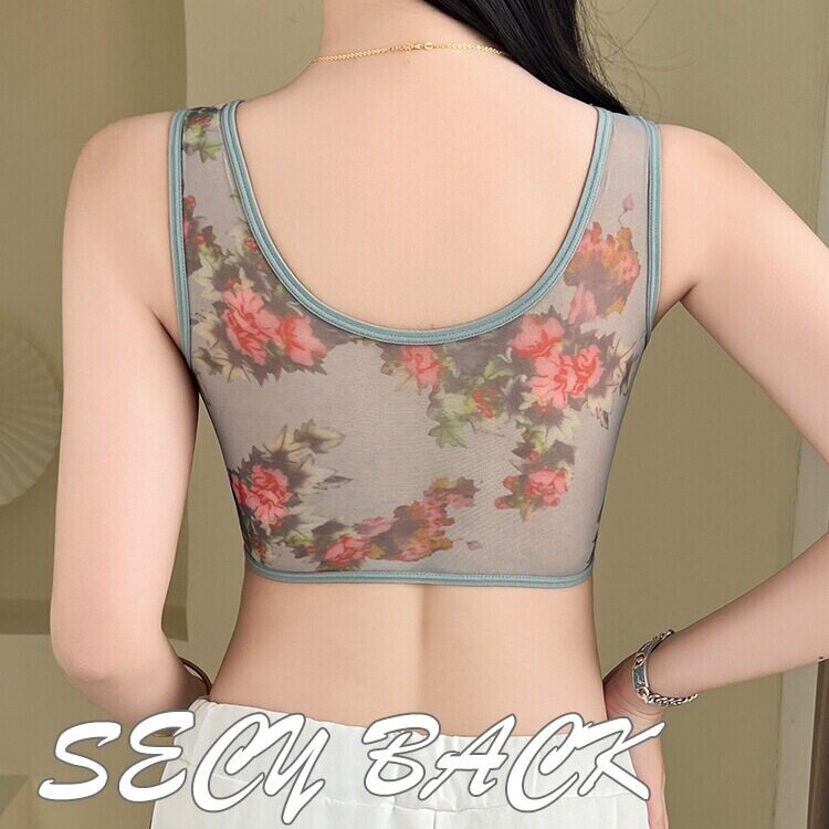 Lianmanini Lingerie Flagship Store: Summer Thin Bras for Middle-Aged and Elderly Women, Fashionable Push-Up Vest Bras