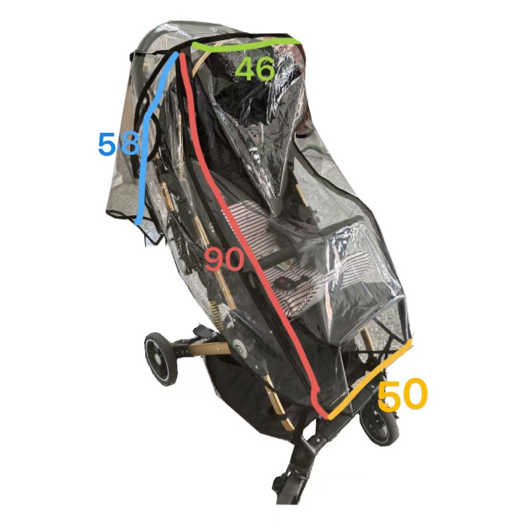 Cochecito de bebé para gemelos, cubierta de lluvia, cubierta de parabrisas para niños, cubierta de lluvia para paraguas de bebé, cubierta protectora de cochecito, impermeable