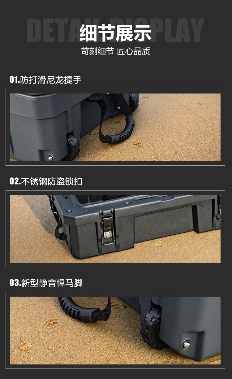 Outzone Roof Equipment Box Explosion-Proof Box 128 Liters Australian-Style Equipment Box Anti-Fall Waterproof Car Storage Box