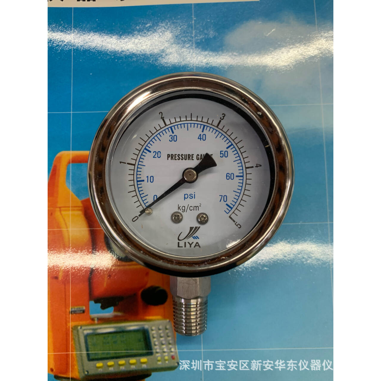 品牌LIYA全不锈钢压力表304材质表盘63MM 螺纹1/4接口
